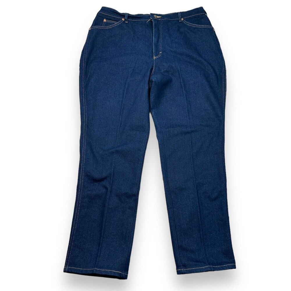 Vintage Lee Riders Jeans Men's 40‎ Women's 26 Blue Denim USA Union 80s Straight